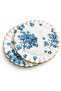 Blue Flower 26 cm Diameter Serving Plate. - 3