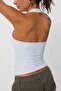 Women's Halter Neck White Strappy Blouse - 3