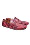 Red Color Laceless Genuine Leather Men's Shoes