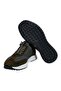 Green Color Lace-Up Genuine Leather Men's Shoes - 3