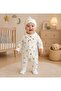 Men's Animals Patterned Combed Cotton Jumpsuit with Booties - 2