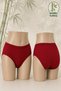 Women's Bamboo Ribbed Bato Panties 6 Pieces High Waist Soft Flexible Comfortable Daily Underwear - 4
