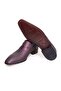 Purple Color Laceless Genuine Leather Men's Shoes - 3