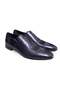 Dark Blue Color Lace-Up Genuine Leather Men's Shoes