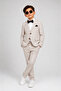 Boy's Linen Effect Suit - 5