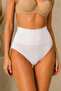 Women's High Waist Stretchy White Panties - 6