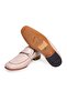 Beige Color Laceless Genuine Leather Men's Shoes - 3