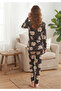 Women's Milan Long Sleeve Teddy Bear Patterned 100% Cotton Crew Neck Pajama Set - 4