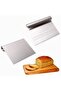 Stainless Luxury Steel Dough Cutting Tool Steel Cutter Scraper Pastry and Cake Shaping Spatula - 4
