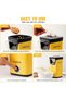 NMAHAL Hot Air Popcorn Popper Maker, Electric Popcorn Machine with Measuring Cups, Oil Free, Perfect for Birthday Parties, Movie Nights, 8 Cups, Yellow - 4