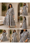 Stylish Women's Layered Gradient Design Robe - 2
