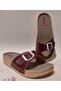 Adjustable Single Buckle Anatomical Soft Sole Extra Lightweight Women's Home and Guest Slippers - 2