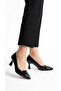 Black Patent Leather Women's Heeled Shoes 319.017-2014