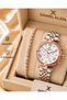 Brand Original - Rose Silver Color - 2 Year Warranty Women's Wristwatch - Bracelet Gift - 6