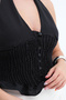 Halter Neck Buttoned Blouse A18600 - 2