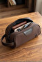 Mega 433 Men's Hand Portfolio Handbag Clutch Bag Shaving Bag Brown