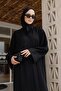 Dubai Silk Hand Embroidered Abaya Rose - 4