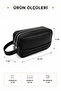 Men's Handbag Faux Leather Double Handle Daily Multi-Purpose Bag Black - 6