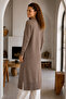Long Mercerized Cardigan N3338 Mink - 3