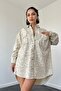 Mink Patterned Snap Button Shirt - 2