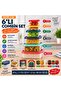 6 COMBİN SET SAKLAMA KABI
