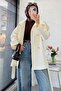 Premium Belted Trench Coat with Windbreaker Detail on the Back - Ecru - 3