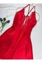 Plus Size Lace Satin Strap Mini Nightgown - 5