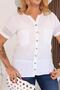 Plus Size Embroidered Linen Shirt - 8