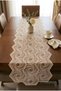 Tablecloth Runner with French Lace Detail, Stylish Tablecloth & Living Room Decor |   Decorative Lace Runner - 4