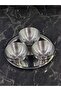 Stainless Steel Valeran Silver Tray Sauce Bowl and Snack Bowl Presentation Set - 4 Pieces - 3