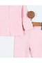 3-6-9-12 Months 100% Cotton Newborn Ribbed Bottom and Top Pajama Set with Snap Fasteners for Baby Girls and Boys - 6