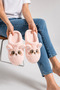 Soft Bunny Cute Rabbit Women's Winter House Slippers Non-Slip Sole Dowry Slippers Stc1324