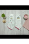 Embroidered Patterned Strawberry Heart Polka Dot Booties Socks 12-Piece Pack - 2