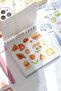 Soft Aesthetic Themed Spiral Sticker Notebook 10X11 cm - 4