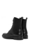 Women's Black Zippered Leather Boots Wf450002Dv - 6