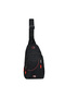 3474 Black Crossbody Chest and Backpack Bag with Headphone Outlet, Multiple Compartments, Body Bag