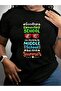 وداعًا صيفي، هالو صيفي، تي شيرت أسود مطبوع عليه عبارة "Back To School" لفئة الصفوف الابتدائية لعام 2026 - 7