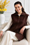 Bearded Knitwear Vest N3381 Brown - 2