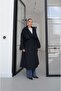 Navy Blue Premio Lined Trench Coat - 5