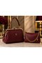 Luxury Concept Double Set Women's Gold Accessory-Detail Shoulder Bag Combination, Luxury, Gift, Daily Use - 2