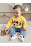 Teddy Bear Printed Sweatshirt, Lycra Stretch Fabric Jeans, and Teddy Bear Printed Socks 3-Piece Set - 2