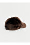 Özmarka New Season Brown London Embroidered Women's Cap Hat - 4