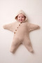 Newborn Baby Star Knitwear Jumpsuit with Hood 0-6 Months