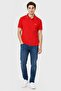 Men Regular Fit Short Sleeve Embroidered Logo Polo Shirt, Red - 2