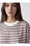 Striped Oversize Women's Sweatshirt Tunic - 3