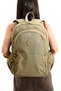 Unisex Water Resistant Dark Gray Colored Crinkle Fabric Multi-Compartment Medium Size Laptop School and Backpack - 2