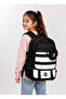 Girl's School Bag Multi-Compartment Backpack Black-Lilac-Pink - 3