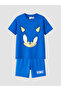 Lcw Kids Blue Boy's Printed Shorts Pajama Set - 2