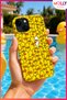 Yellow Don'T Paint Me Patterned Velvet Inside Silicone Case for iPhone 13/14 - 3