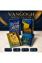 Van Gogh Series 14X20 cm Hard Cover Lined Notebook – 80 Sheets, Elastic Artistic Design - 2